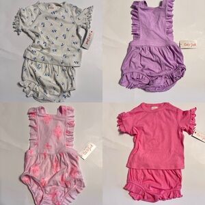 Cat & Jack Kids' Ruffle Romper  and Sets - bundle